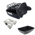 King Trunk Backrest Rack Solo Mount Fit For Harley Touring Flhx Flht Flhr 14-26