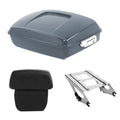 Chopped Trunk Backrest Mount Rack Fit For Harley Road Glide 2014-26 Gunship Gray