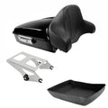Chopped Trunk Pad & Two Up Mount Fit For Harley Touring Street Glide 2014-2026