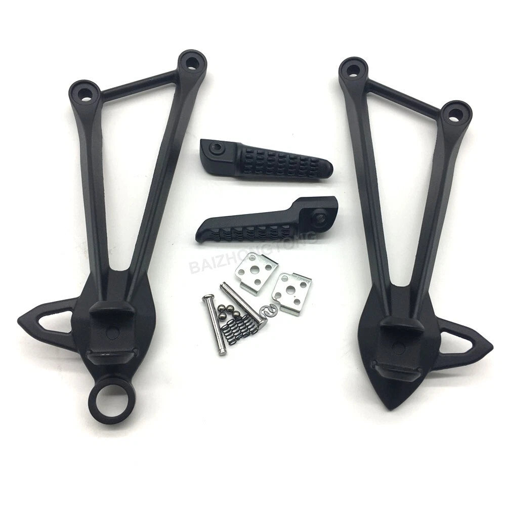 Fit For Kawasaki Ninja ZX10R 2008-2010 09 Rear Passenger Foot Peg Bracket Black