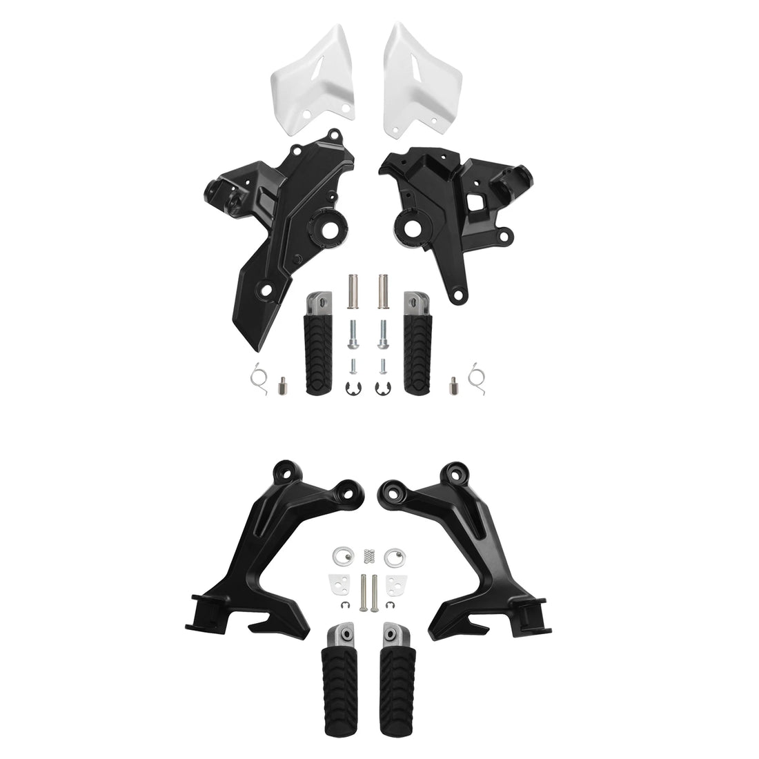 Driver & Passenger Footrest Foot Pegs Bracket Fit For Kawasaki Ninja 650 17-25