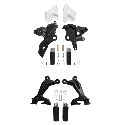 Driver & Passenger Footrest Foot Pegs Bracket Fit For Kawasaki Ninja 650 17-25