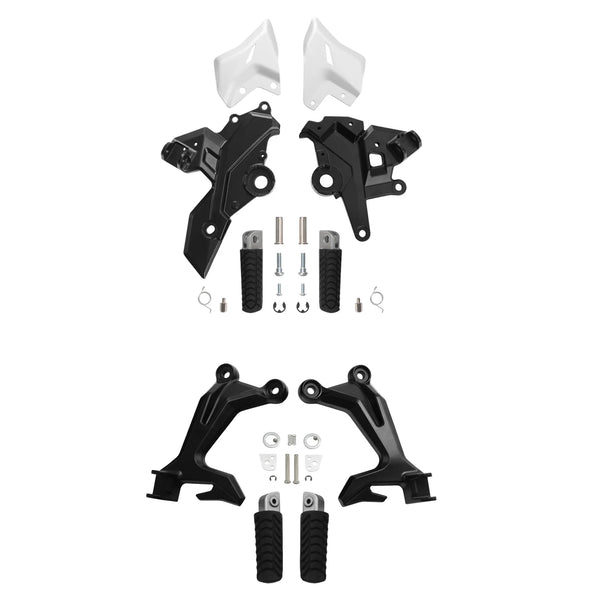 Driver & Passenger Footrest Foot Pegs Bracket Fit For Kawasaki Ninja 650 17-25