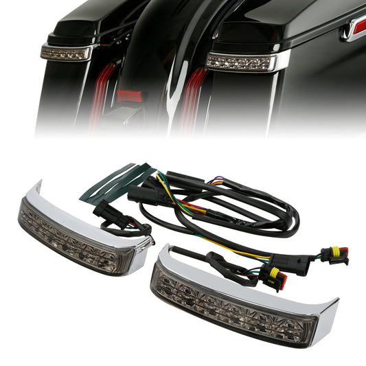 LED Saddlebag Bags Run Brake Turn Light Fit For Harley Electra Road Glide 14-24