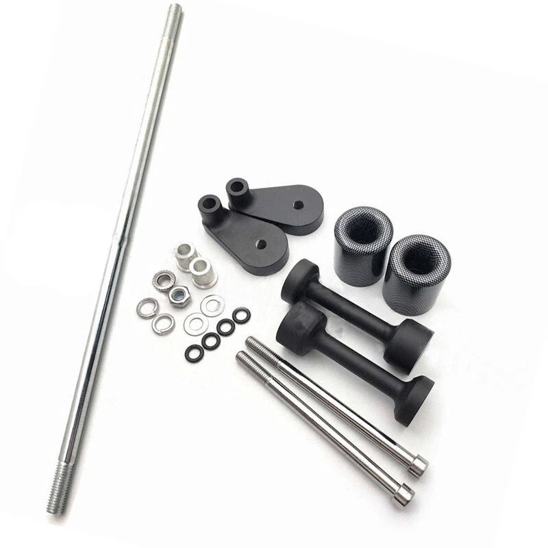 For Kawasaki Ninja 250R EX250 2008-2012 11 Frame Sliders Crash Protection Carbon