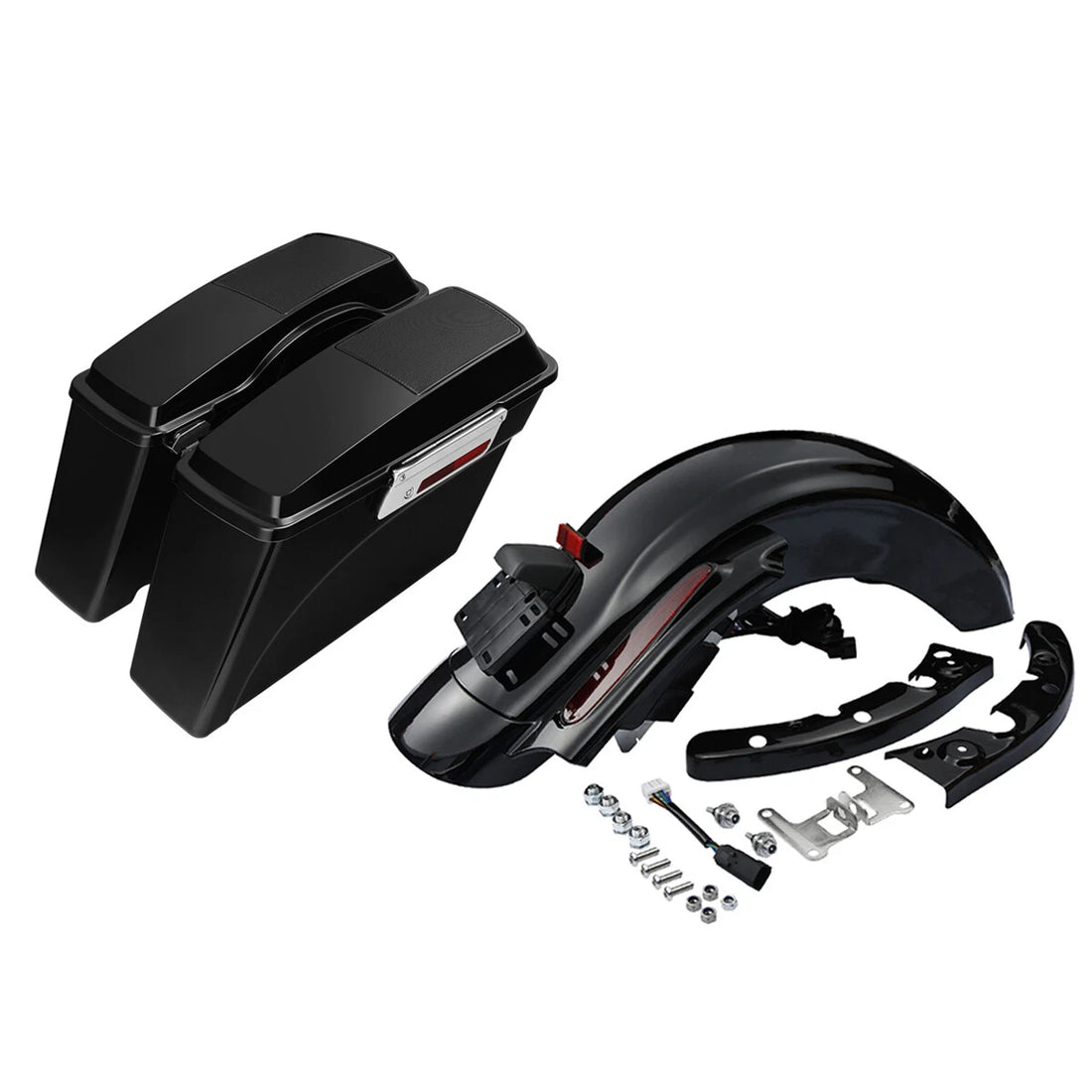 Hard Saddlebags Speaker Lid & Rear Fender Fit For Harley Electra Glide 2009-2013