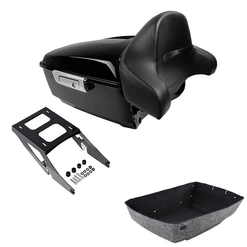 King Trunk Mount Rack Backrest Fit For Harley Sport Glide 2018-21
