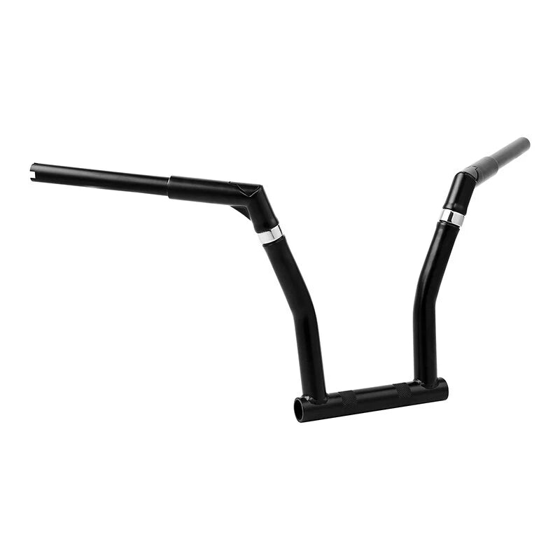 12" Rise 1 1/4" Ape Hanger Handlebar Fit For Harley Dyna Wide Glide 99-17 Black