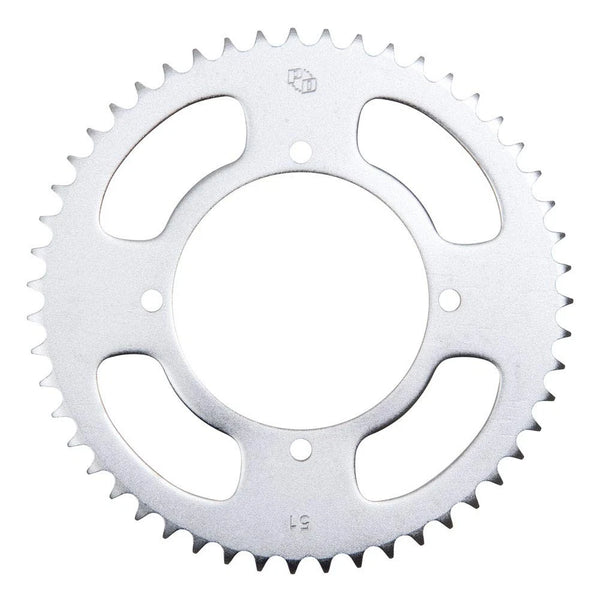 Primary Drive Rear Steel Sprocket 51 Tooth Silver For Kawasaki KX112 2022-2023