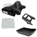 Chopped Tour Trunk Rack Backrest Mount Plate Fit For Harley Electra Glide 09-13