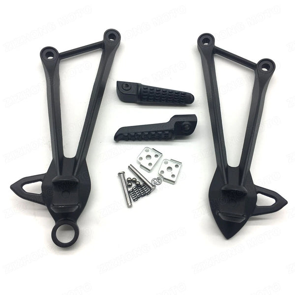 Rear Foot Peg Bracket Black Fits Kawasaki Ninja ZX6R 2009-2023 ZX10R 2008-2010