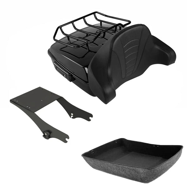 Chopped Trunk Backrest Mount Fit For Harley Touring Road Glide 1997-08 US
