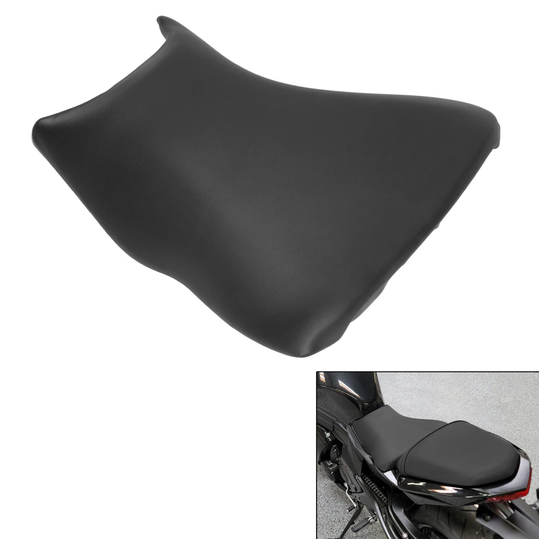 Black Front Driver Solo Seat Fit For Kawasaki Ninja 650 EX650 ER-6N ER650 12-16