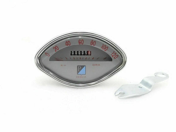 Fit For Vespa Vbb / GL / GT / GS / Sprint Speedometer 0-120 Kmph Grey Face