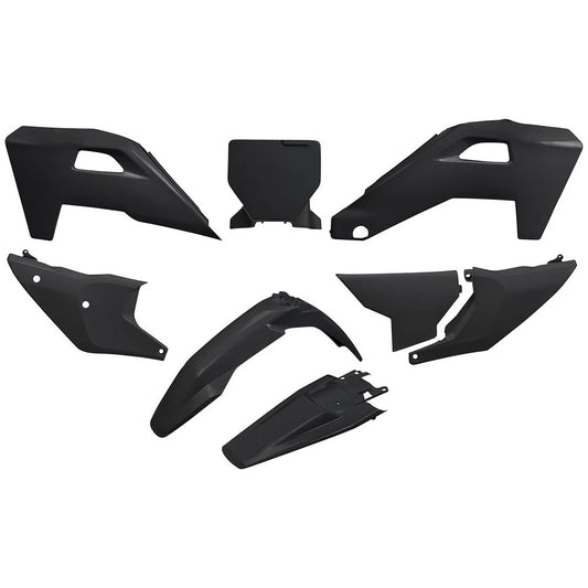 UFO HUKIT630@0013ff0-cef91d Complete Plastic Kit Black For Husqvarna TC 150