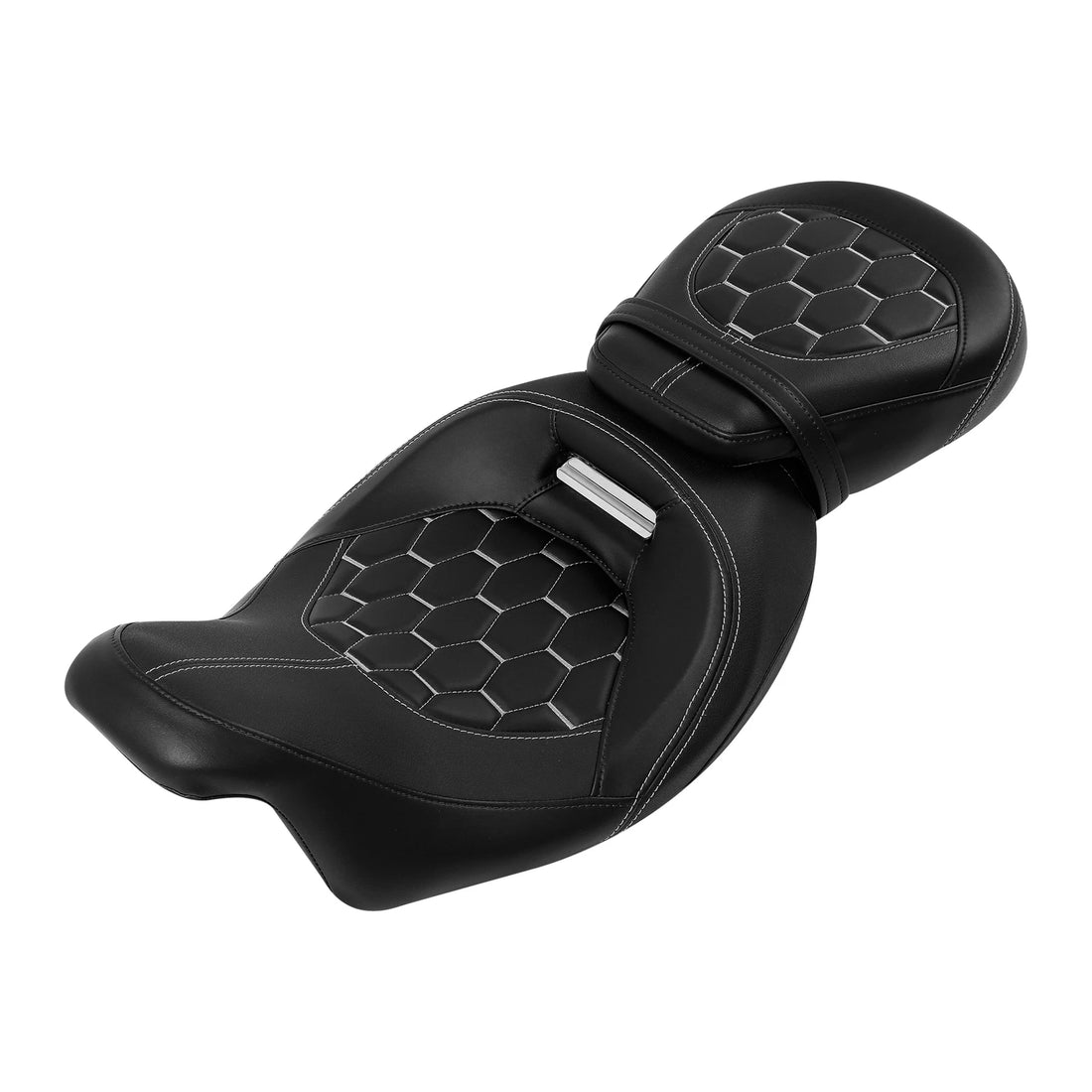 Black White Driver Passenger Seat Fit For Harley Street Electra Glide 2009-2023