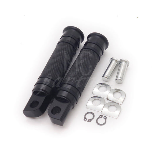 Black CNC Foot Pegs Rest with Mount Kit Pins For Harley Sportster Male Peg Mount