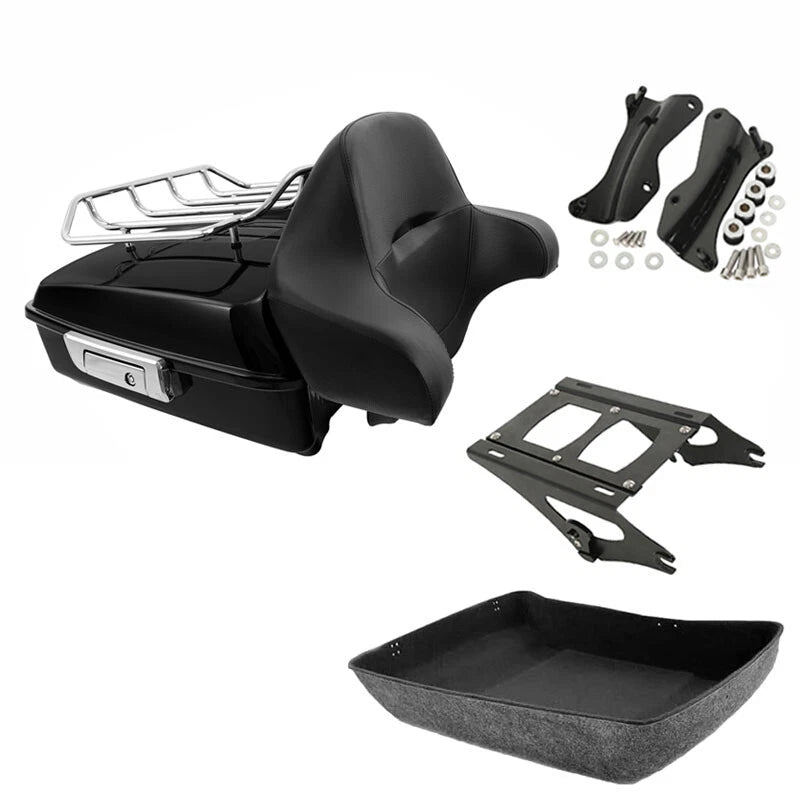 Chopped Trunk Two Up Mount Docking Fit For Harley Touring Cvo Road Glide 14-2026