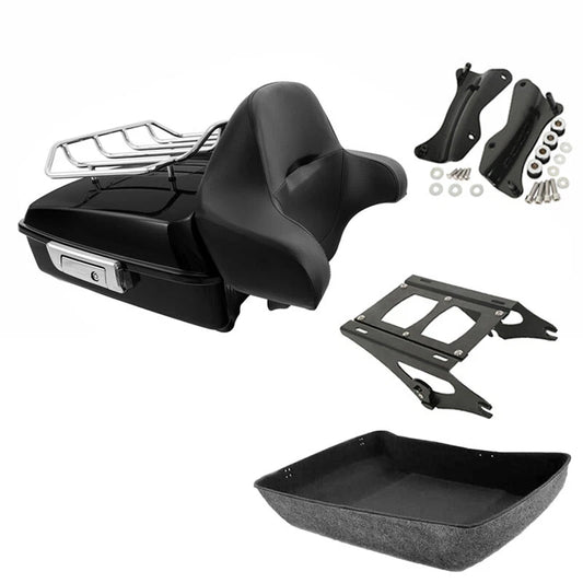 Chopped Trunk Two Up Mount Docking Fit For Harley Touring Cvo Road Glide 14-2026