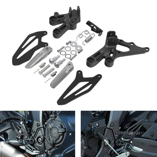Yamaha YZF-R7 Black Motorcycle Driver Front Foot Pegs Bracket Fit For 2022-2023