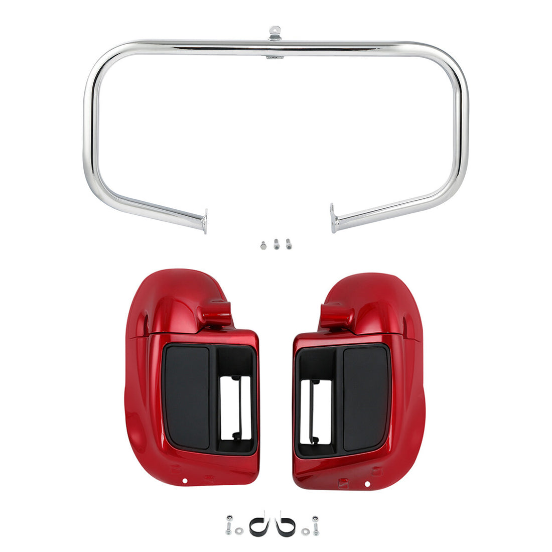Red Lower Vented Fairings Engine Guard Crash Bar Fit For Harley Road Glide 14-23