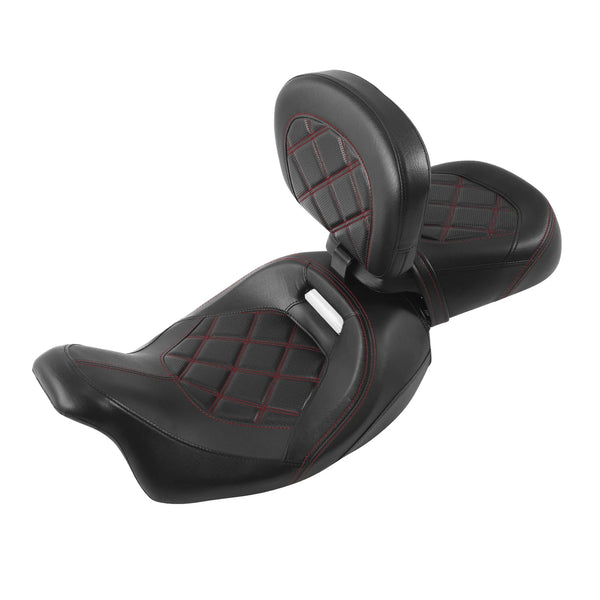 Driver & Passenger Seat W/ Rider Backrest Fit For Harley Cvo Road Glide 09-23 22