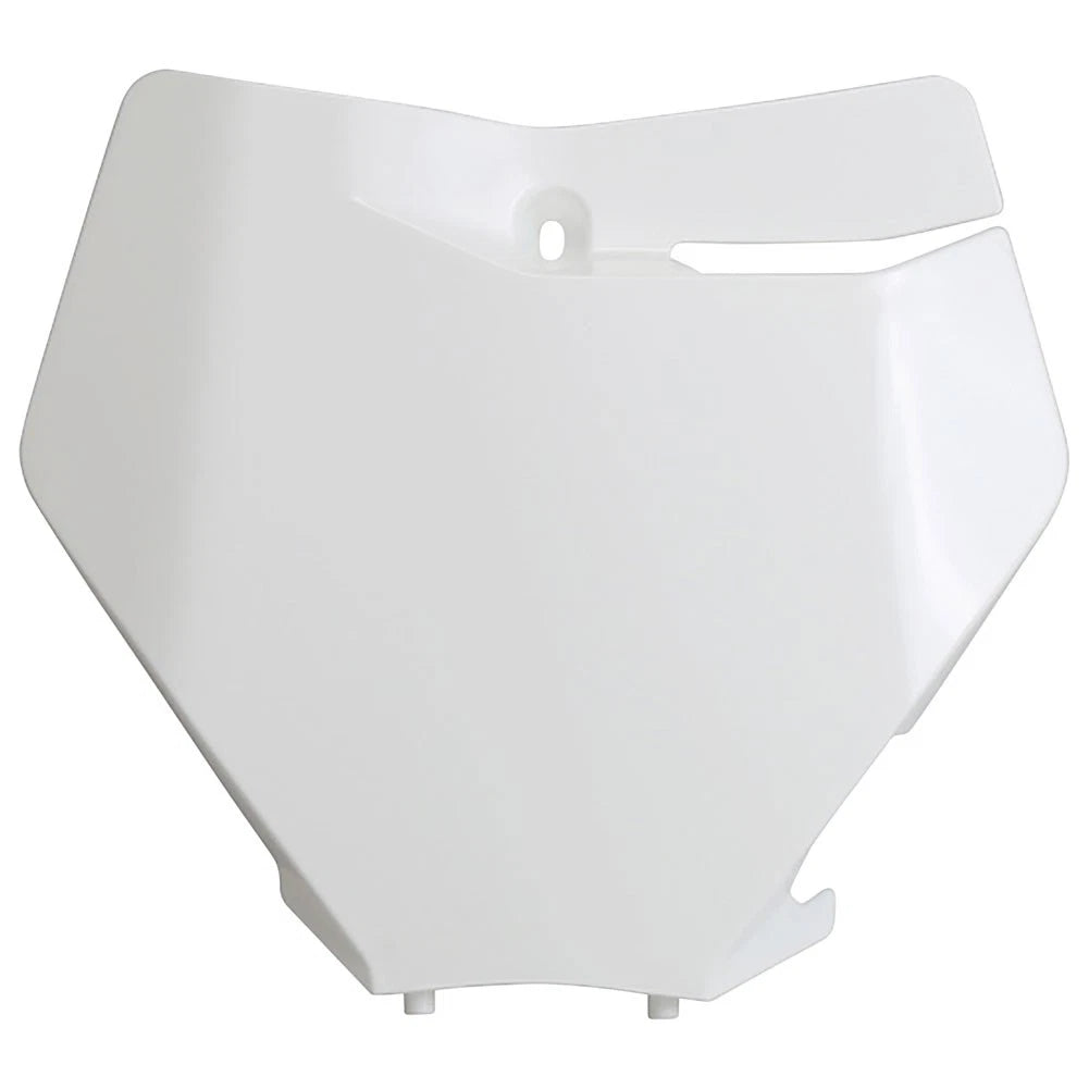 UFO Front Number Plate White For KTM 250 XC (Fuel Injected) 2020-2022