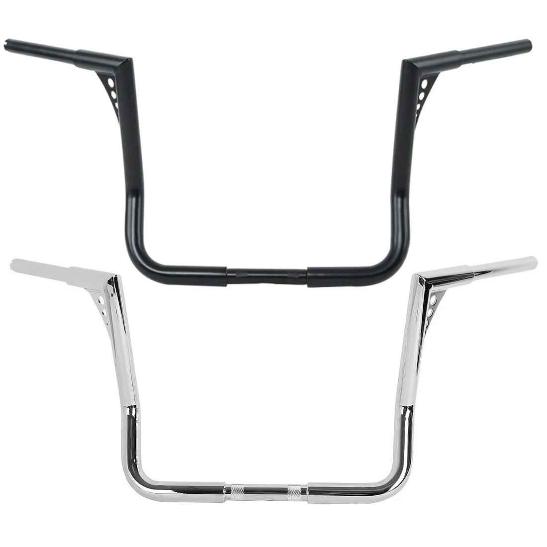 Chrome/Black 14" Ape Hanger 1 1/4" Handlebar Fit For Harley Street Glide 82-2024