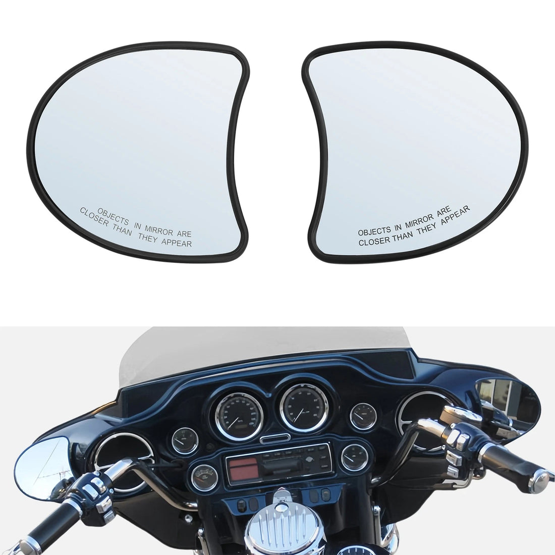 Fairing Mount Rearview Mirror Fit For Harley Electra Street Glide Trike 96-13
