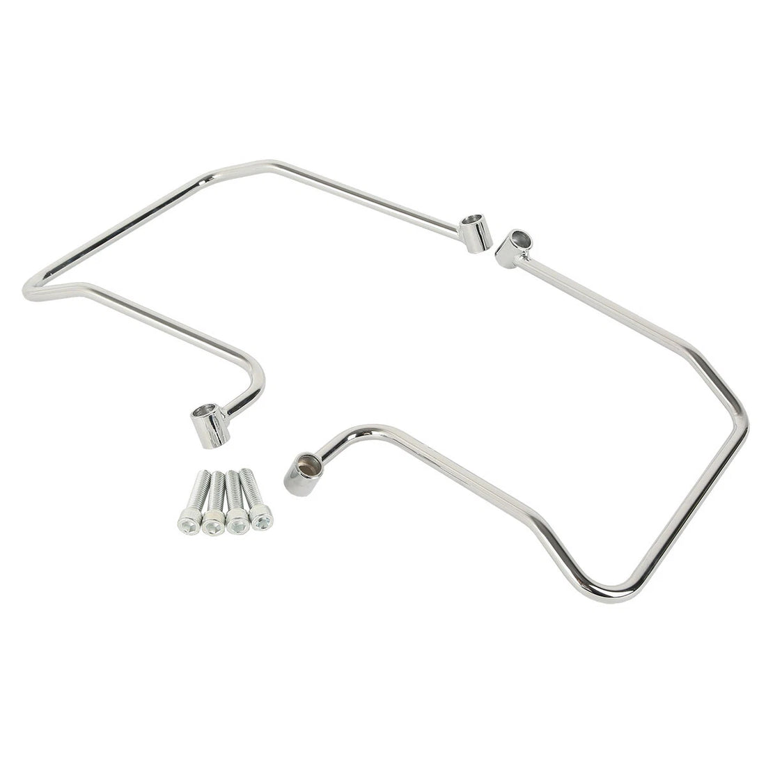 Chrome Saddle Bag Supports Fit For Harley Dyna Wide Glide 2006-2017