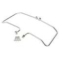 Chrome Saddle Bag Supports Fit For Harley Dyna Wide Glide 2006-2017