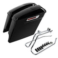Stretched Saddlebag Speaker Lids Conversion Bracket Fit For Harley Softail 84-17