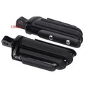 Black Pilot Male Mount Foot Peg Footpeg Fit For Harley Touring Flht Softail Dyna