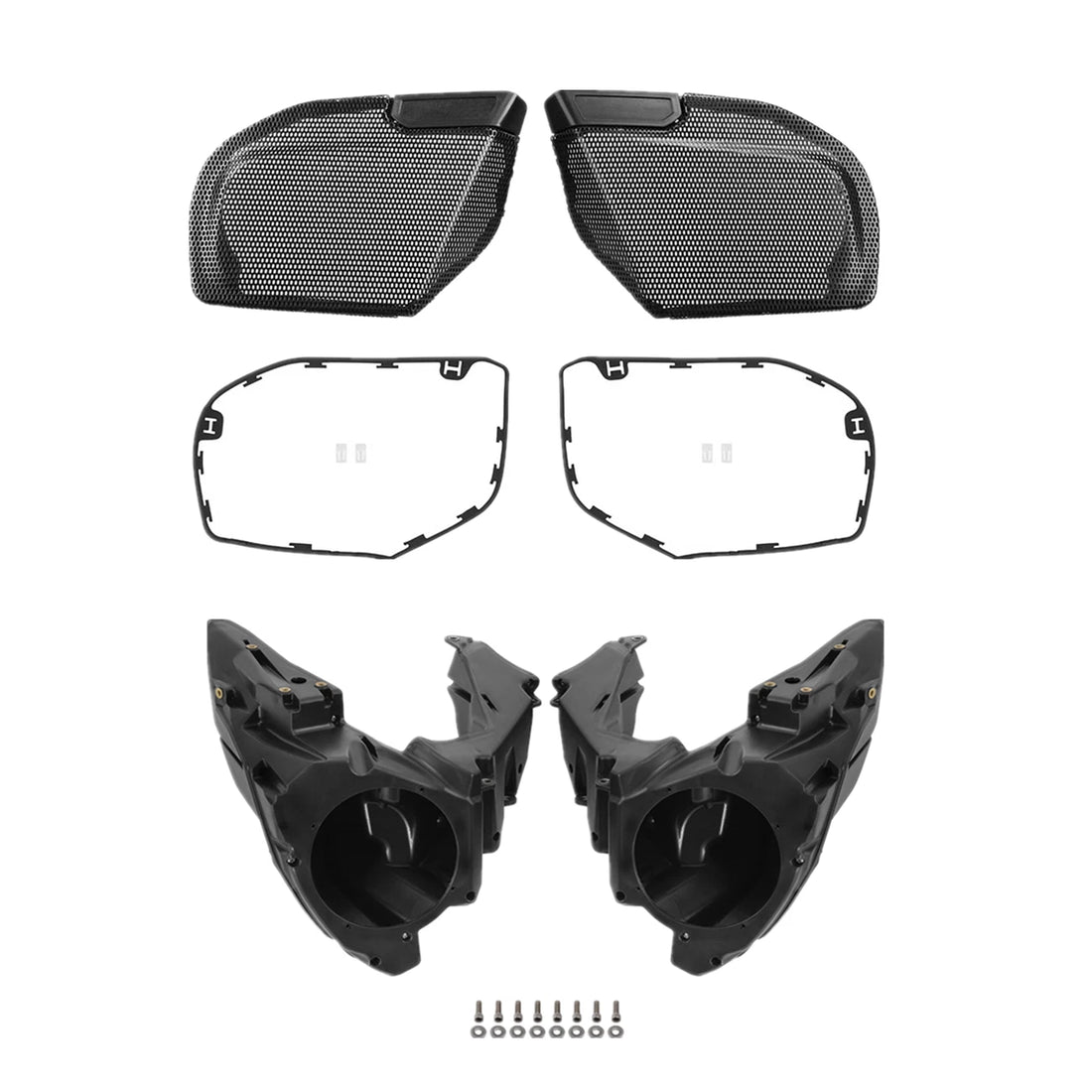 Inner Fairing Speaker Covers Grilles Fit For Harley Cvo Touring Road Glide 23-26