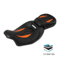 Driver Passenger Gel Seat Fit For Harley Touring Road King Street Glide 2009-23