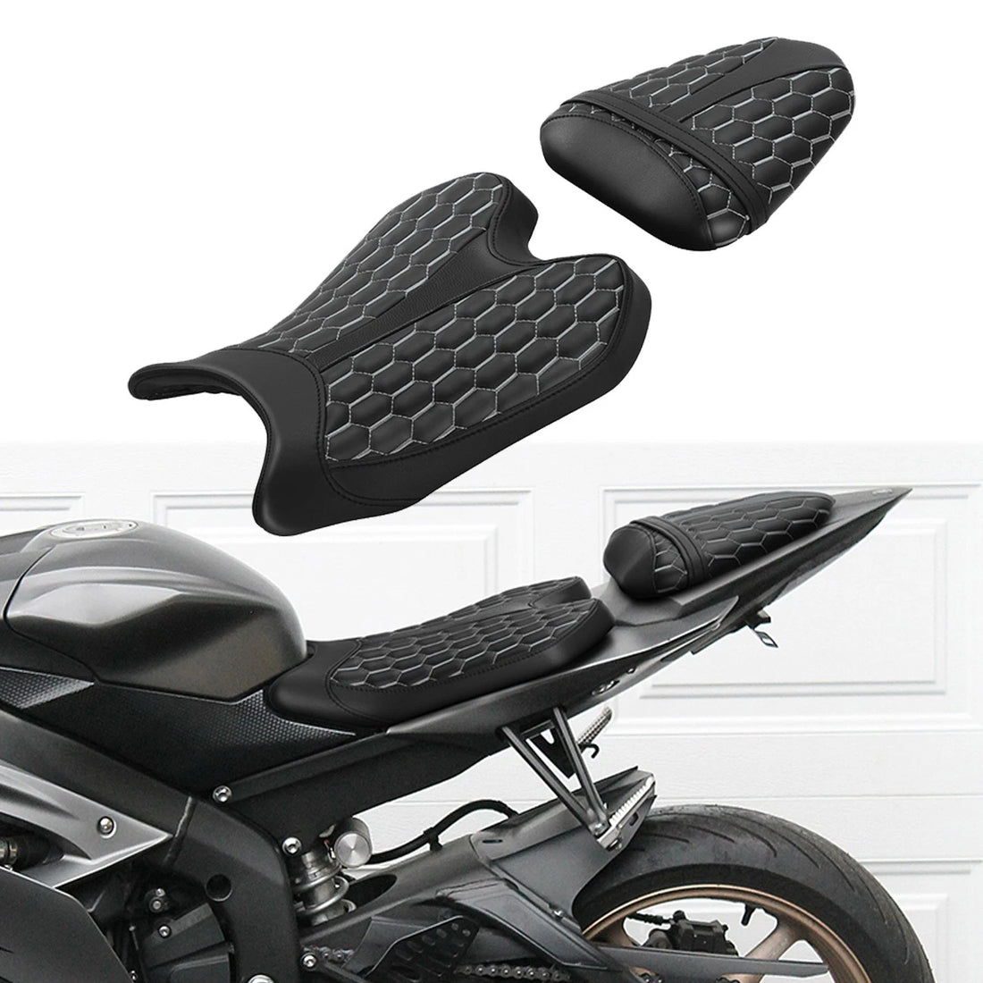 Front Driver & Rear Passenger Seat Fit For Yamaha Yzf R6 2008-2016