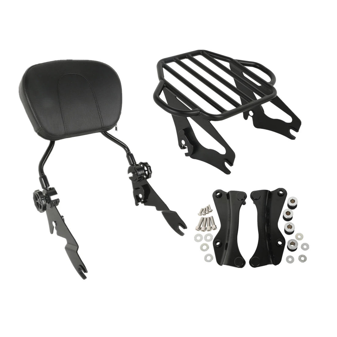 Backrest Sissy Bar Luggage Rack Docking Fit For Harley Road Electra Glide 14-25