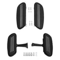 Black Driver & Passenger Floorboard Kit Fit For Harley Road King Glide 1993-2025