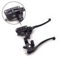 1" 25mm Black Cross Handlebar Control Reservoir 14mm Bore Brake Clutch Levers