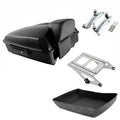 Chopped Trunk Backrest Mount Rack Docking Fit For Harley Electra Glide 2014-2026