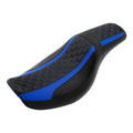 Black with Blue Seat Fit For Harley Dyna Super Glide Custom 2006-2017