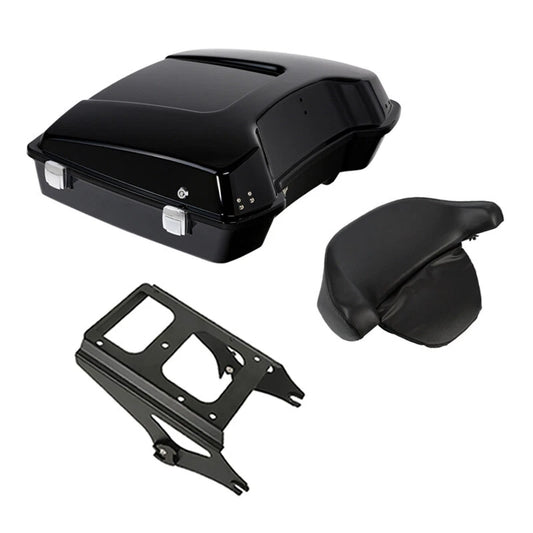 5.5'' Razor Trunk Backrest Mount Rack Fit For Harley Touring 09-13