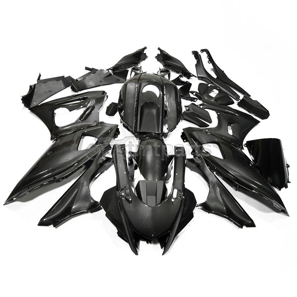 Glossy Carbon Fiber Painted Fairing Kit for Yamaha Yzf R7 2022-2025 Black Gray