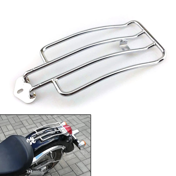 Chrome Rear Solo Seat Luggage Rack Carrier For Honda Shadow Aero 750 VT750C 2004