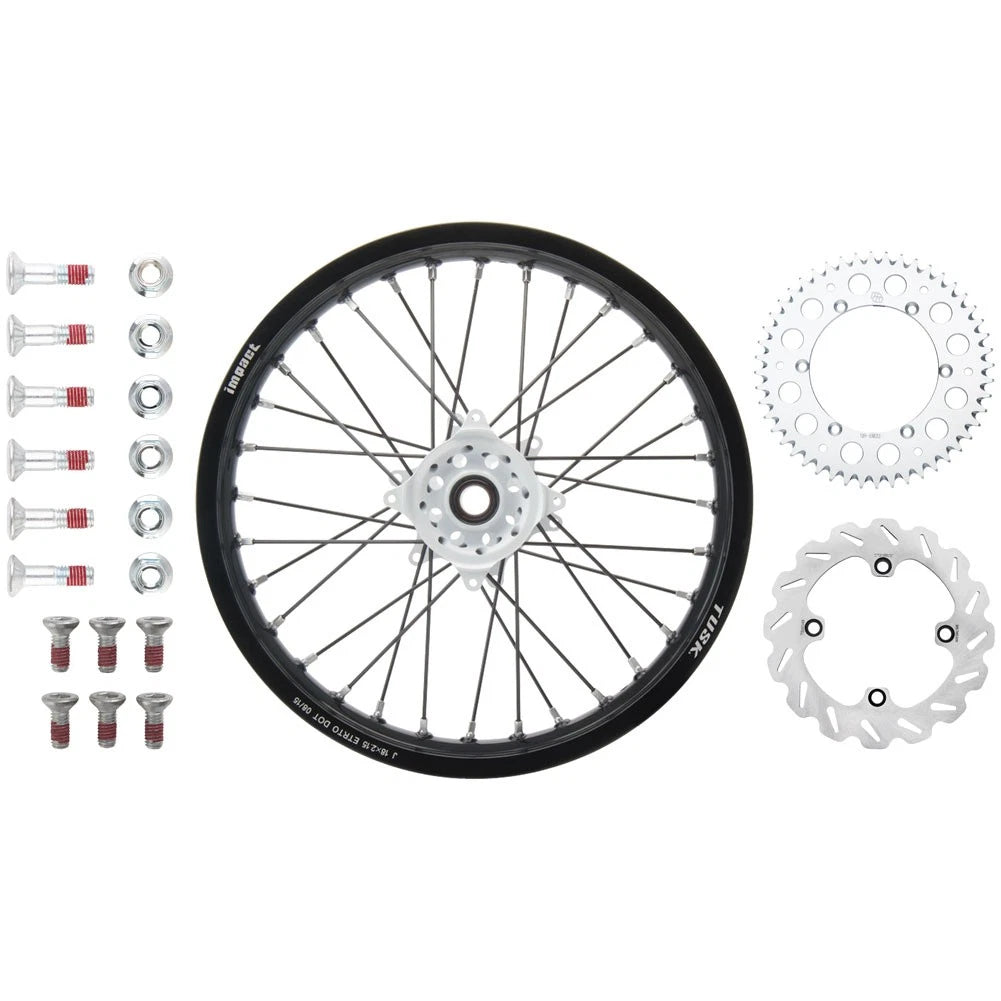Tusk 193133019744a5-902a44 Impact Complete Rear Wheel Package 19 x 2.15 Black