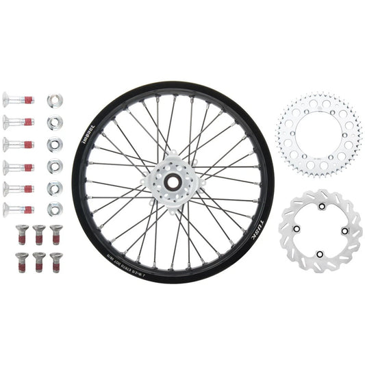 Tusk 193133019744a5-902a44 Impact Complete Rear Wheel Package 19 x 2.15 Black