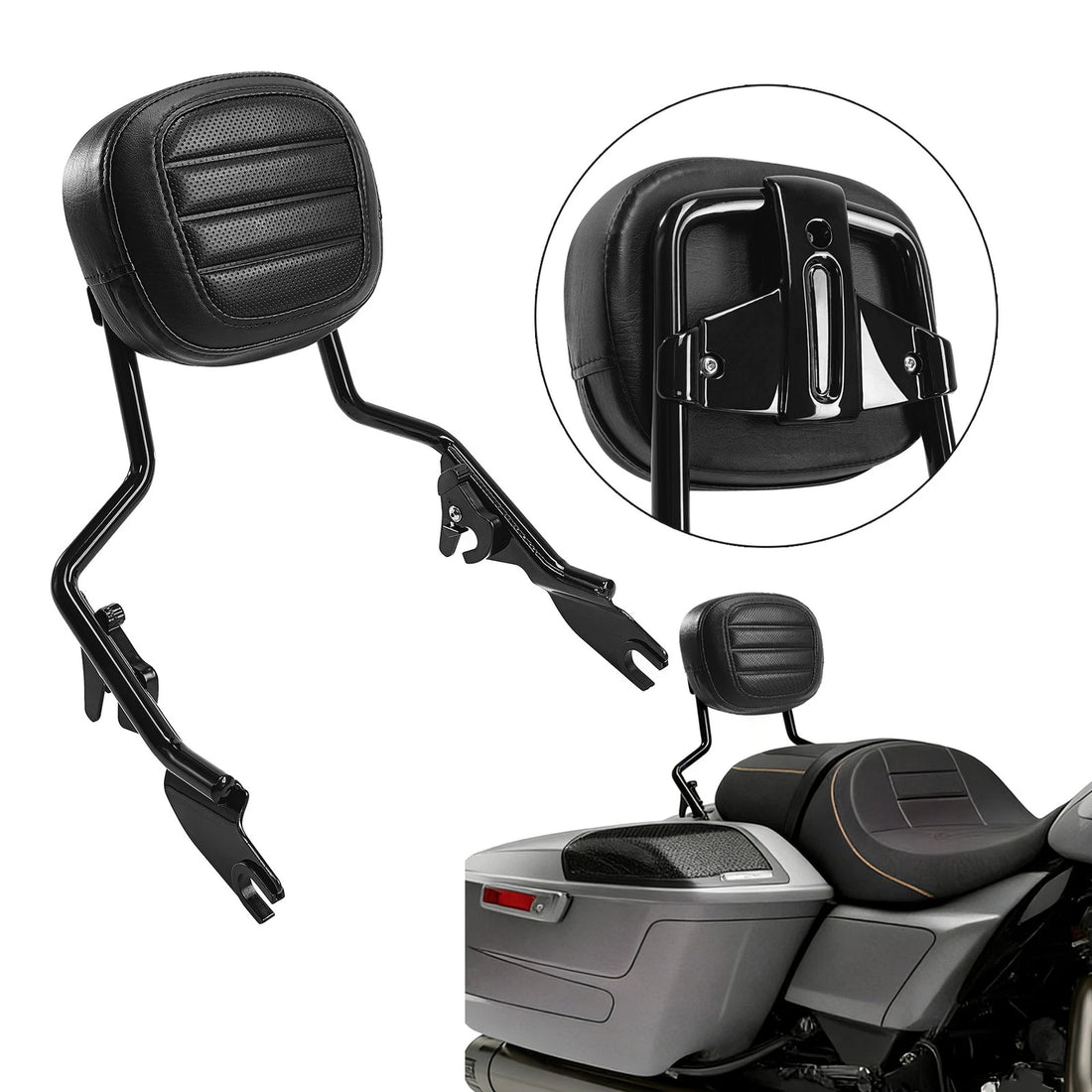 Detachable Backrest Sissy Bar Fit for Harley Davidson Touring 2009-2025