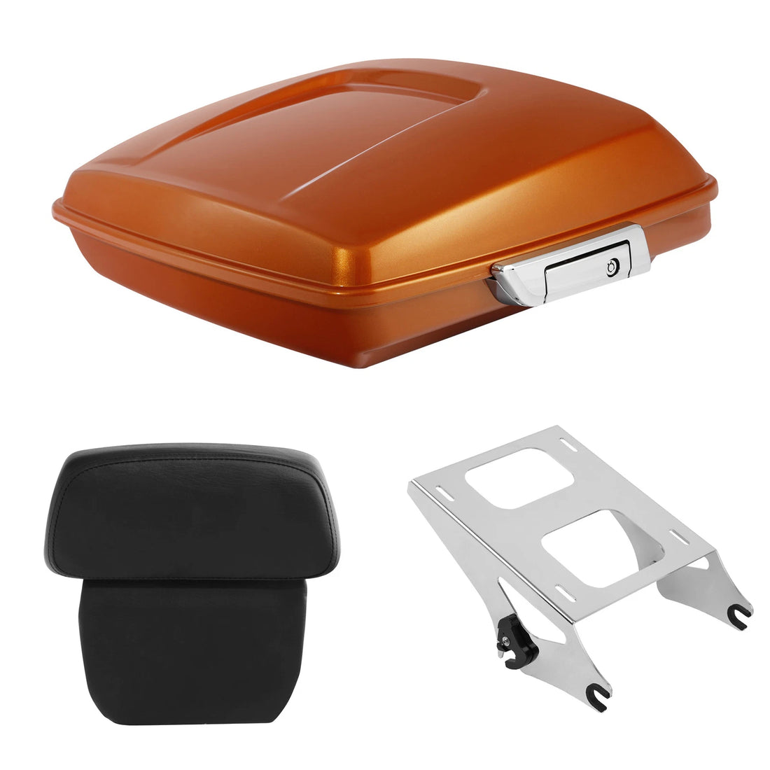 Razor Trunk Backrest Pad Mount Fit For Harley Touring 2014-2026 Amber Whiskey