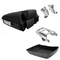 Matte Black Chopped Trunk Pad Mount Docking Fit For Harley Touring 2009-13