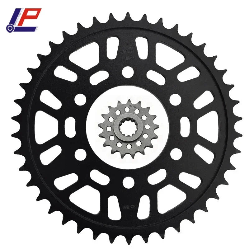 530 17T 42T Front Rear Sprocket For Kawasaki ZRX1200 01-08 ZRX1200R S ZR1200